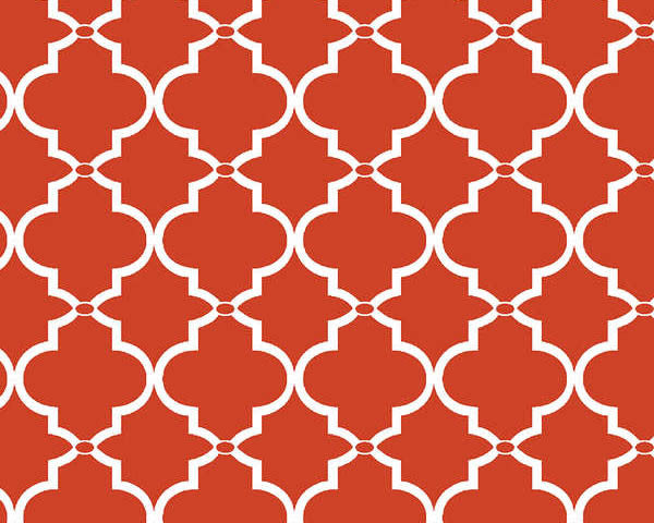 Quilting Basics - Flame Red Tonal Lattice from Springs Creative
