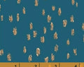 Heavy Metal - Dots Teal Metallic Print Cotton Fabric by Whistler Studios from Windham Fabrics