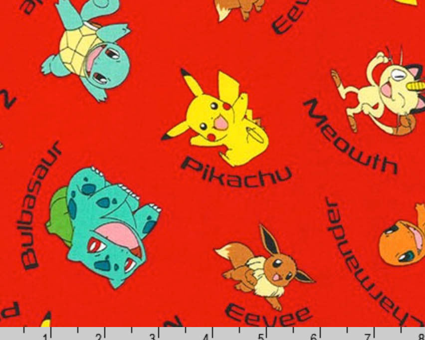 Pokemon - Characters With Names Toss Red from The Pokemon Co from Robert Kaufman
