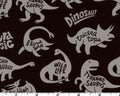 Mono Ecole - Dinosaur Black - CANVAS from Kokka