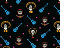 Coco KNIT - Portraits Guitar Black from Springs Creative Fabric