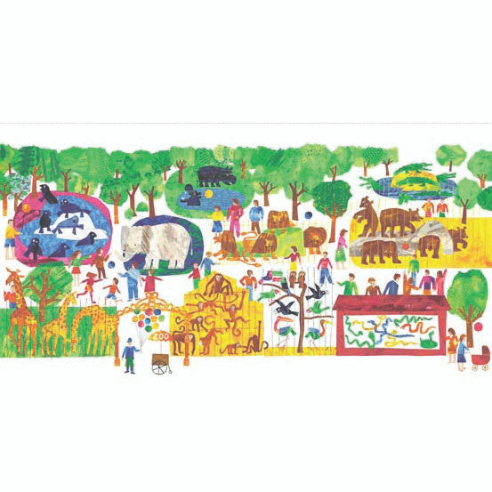 The Very Hungry Caterpillar - Zoo Panel by Eric Carle from Andover Fabrics