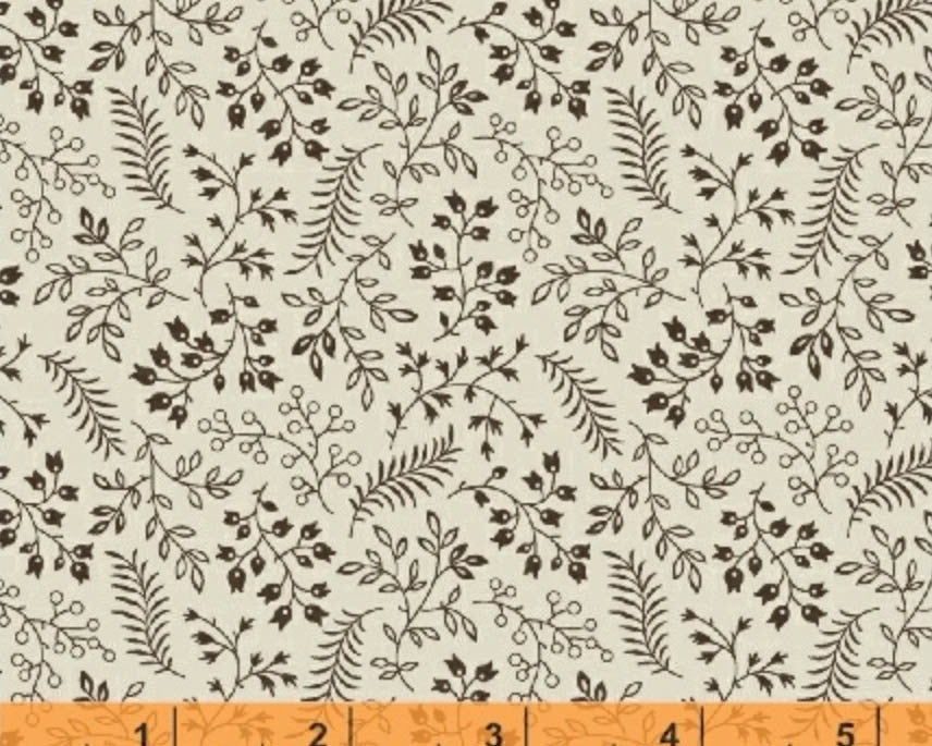 Madeline - Ferns Natural by Julie Hendricksen from Windham Fabrics