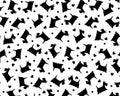 Dog Heart Dot Black White by Kanvas Studio from Benartex Fabric