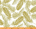 Feathers White METALLIC by Whistler Studios from Windham Fabrics