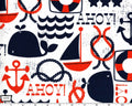 Ahoy Matey - Navy from Michael Miller Fabric