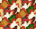 Farm Raised - Packed Rooster by Gail Green from Henry Glass Fabric