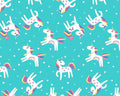 Unicorn Magic Pearlescent - Unicorn Love Med Aqua from Kanvas Studio Fabric