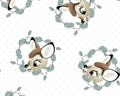 Bambi - Bambi Badge White by Disney from Springs Creative Fabric