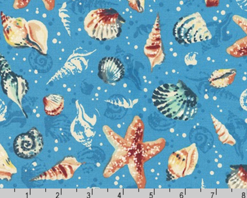 Wishwell Sunset Coast - Seashells Lagoon by Vanessa Lillrose and Linda Fitch from Robert Kaufman Fabrics