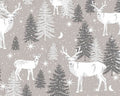 Midwinter Song - Deer Woods Gray from Studio E Fabrics