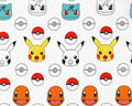 Pokemon - Character Pokeballs White from Robert Kaufman Fabric