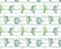 Poly Spandex Knit Prints - Cactus Stripe JERSEY KNIT from David Textiles Fabrics