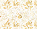 Spring Florals - Tonal Leaves Golden from David Textiles Fabrics