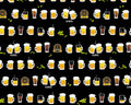 Beer and Hot Spring - Beers Black from Cosmo Fabric