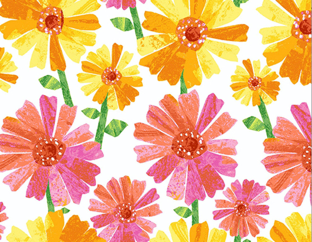 The VHC In the Garden -Flower Fancy Day by Eric Carle from Andover Fabrics