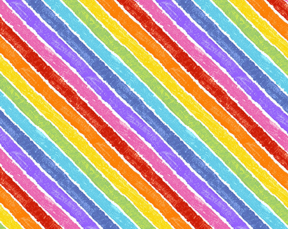 The VHC In the Garden -Rainbow Fancy Day by Eric Carle from Andover Fabrics