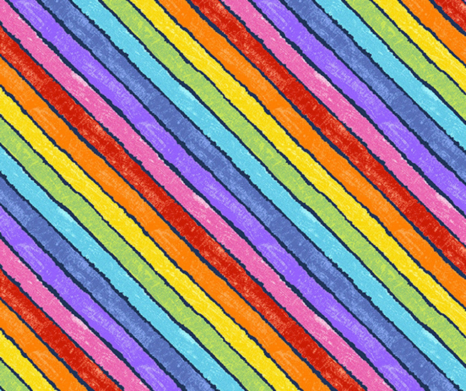 The VHC In the Garden -Rainbow Fancy Night by Eric Carle from Andover Fabrics