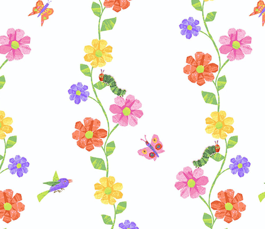 The VHC In the Garden -Flowering Vine Day by Eric Carle from Andover Fabrics