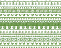 Warm Wishes - Sweater Stripe Green by Hannah Dale from Maywood Studio Fabric