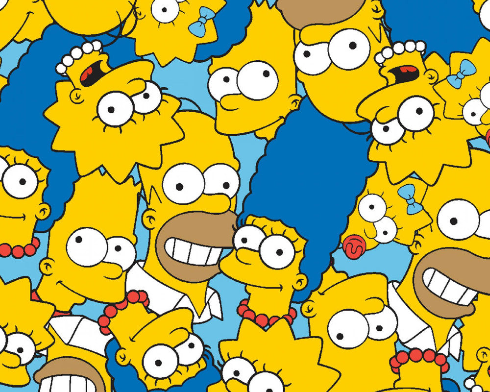 The Simpsons - Head Portrait Toss from Springs Creative Fabric