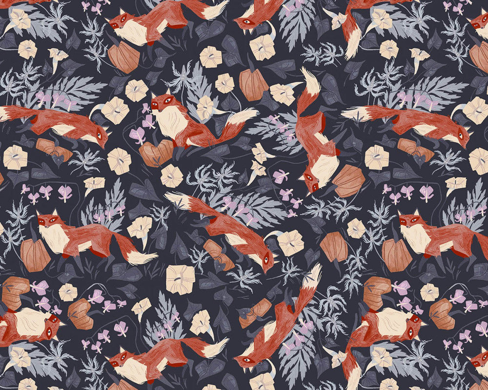 Toil and Trouble - Foxy Graphite by Rae Ritchie from Dear Stella Fabric
