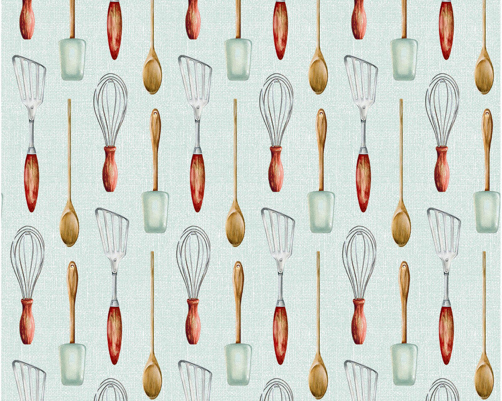 Farm House - Cooking Utensils by Danielle Murray from Springs Creative Fabric