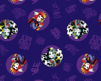 Disney Villains - Villains Toss Purple from Springs Creative Fabric