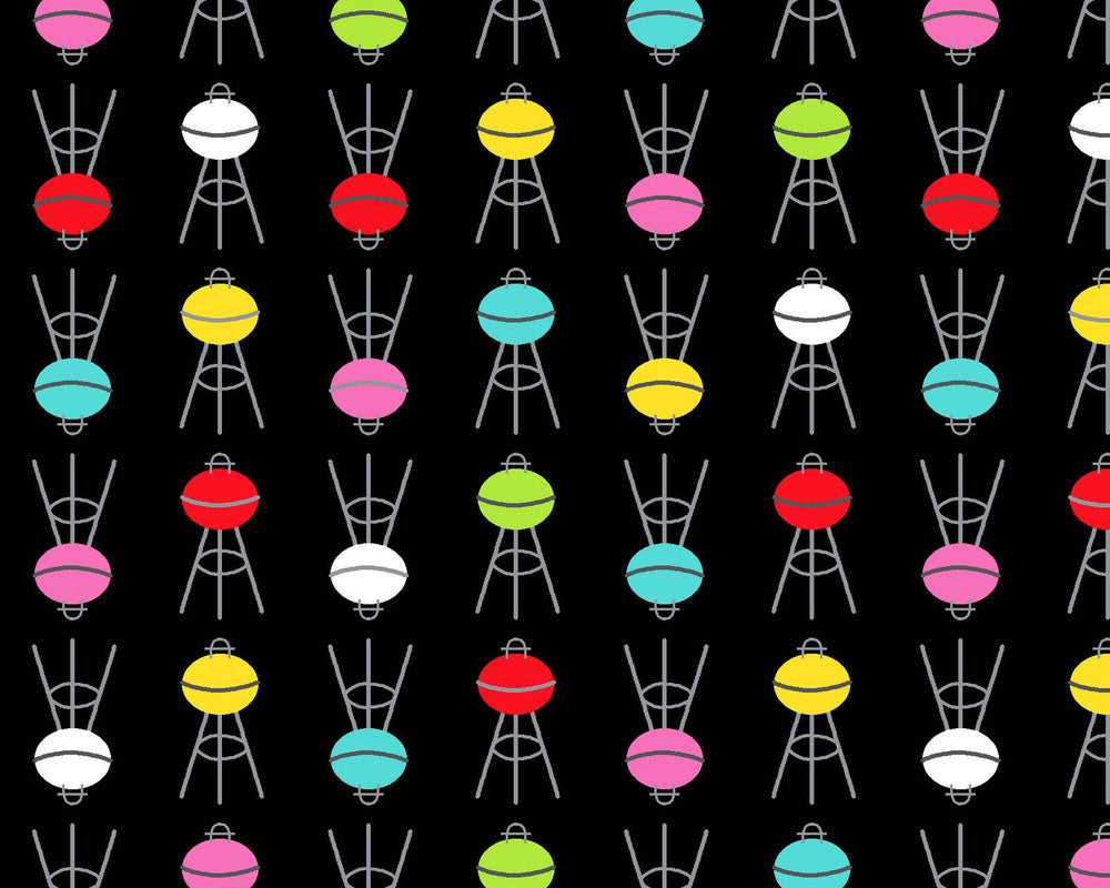 Roamin’ Holiday - Barbecue Black by Pam Bocko from Studio E Fabrics