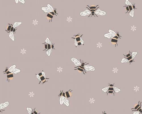Queen Bee - Bees Warm Beige from Lewis and Irene Fabric