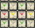 Charcuterie and Cocktails - Martini Set Patch from Print Concepts Fabric
