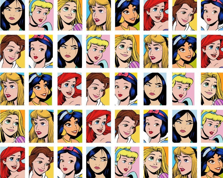 Disney Princess - Grid Portraits from Springs Creative Fabric