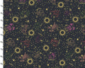Moonlight - Zodiac Black Metallic from 3 Wishes Fabric