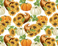 Harvest - Sunflower Cornucopia White from David Textiles Fabrics