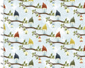 You Light My Way Gnome - Sitting Owls Blue from 3 Wishes Fabric