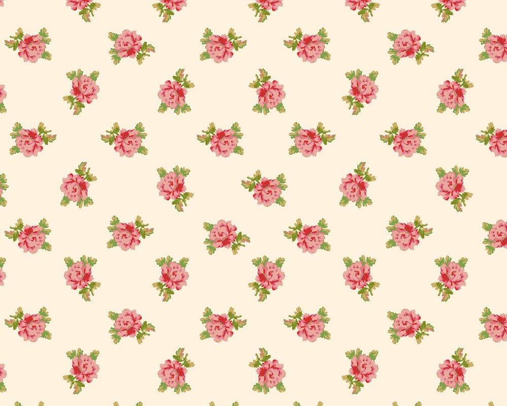 Sweet Beginnings - Spaced Floral Cream by Jera Brandvig from Maywood Studio Fabric