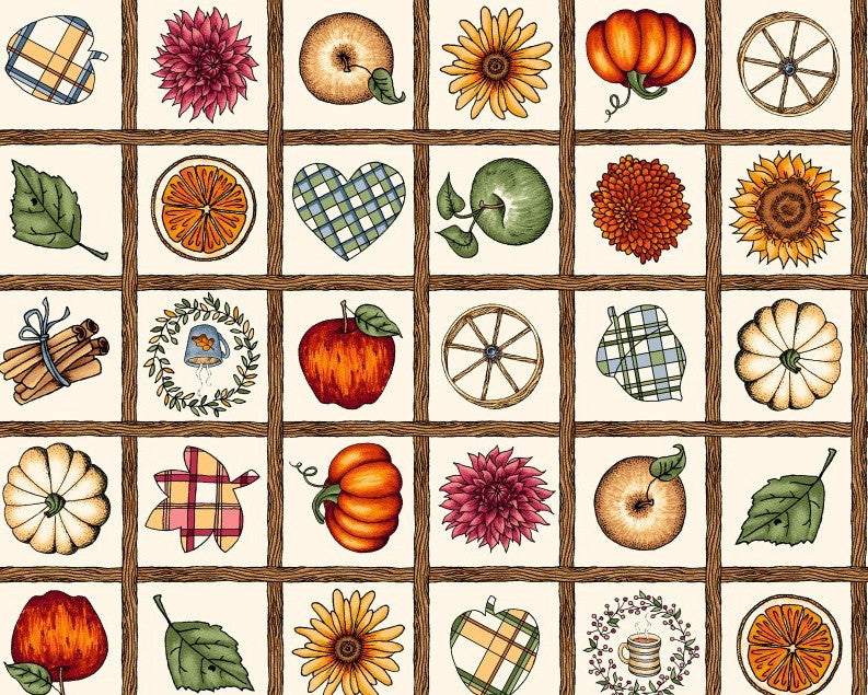 Sweet Weather - Patches Cream by Kris Lammers from Maywood Studio Fabric
