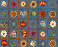 Sweet Weather - Patches Blue Navy by Kris Lammers from Maywood Studio Fabric
