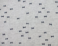 Bowtie KNIT Grey from Kokka Fabric