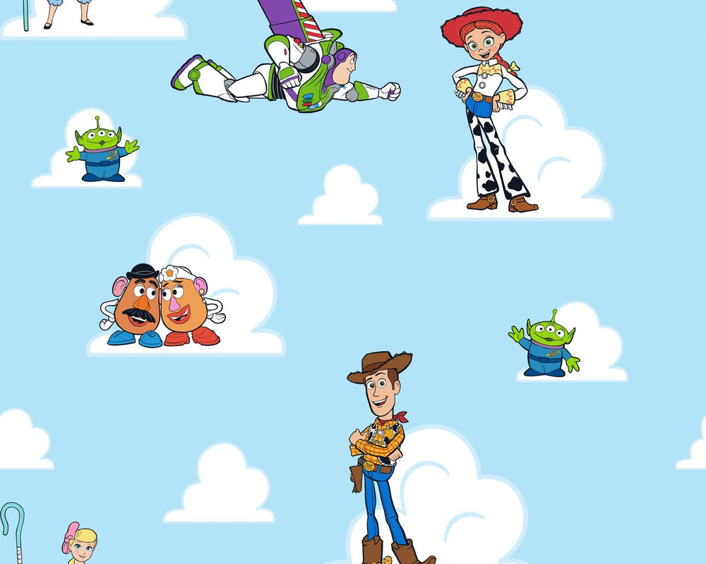 Toy Story - Friends Sketch Blue from Springs Creative Fabric
