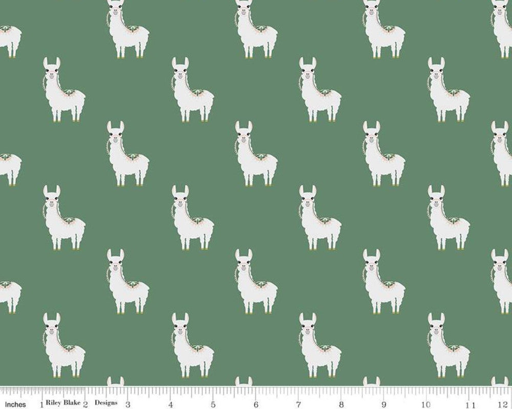 Hibiscus - Alpacas Forest by Simple Simon and Co from Riley Blake Fabric