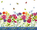 My Happy Place - Double Border Floral Butterfly by Sue Zipkin from Clothworks Fabric