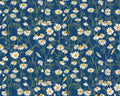 Hedgehog Hollow - Daisies Blue by Jason Yenter from In The Beginning Fabric
