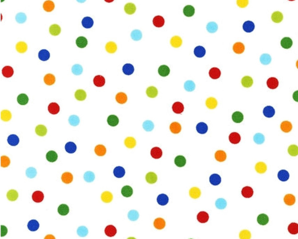 Remix KNIT - Multi Dot White from Robert Kaufman Fabrics