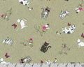 Fancypants - Cats Toss Natural by World Art Group from Robert Kaufman Fabrics