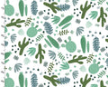 Live Your Adventure - Desert Greenery White from 3 Wishes Fabric