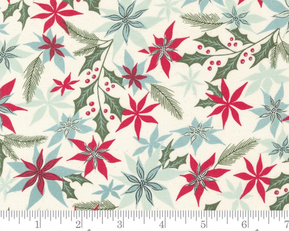 Good News Great Joy - Joyful Petal Florals Snow 45561 11 from Moda Fabrics