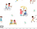 Wonderful World - Be A Friends White from Michael Miller Fabric