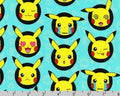 Pokemon - Pikachu Aqua from Robert Kaufman Fabrics