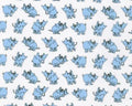 A Little Dr. Seuss - Elephants White from Robert Kaufman Fabrics